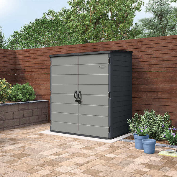 Suncast 6' x 4' Vertical Shed, Gray