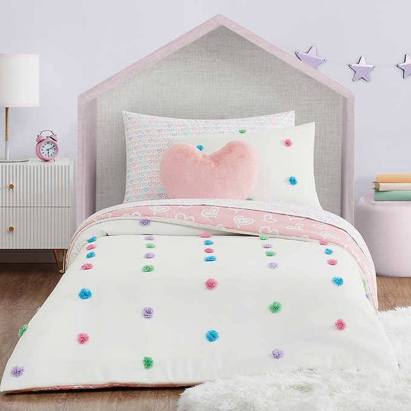 Mason & Mollie Pom Dots 6-piece Bedding Set