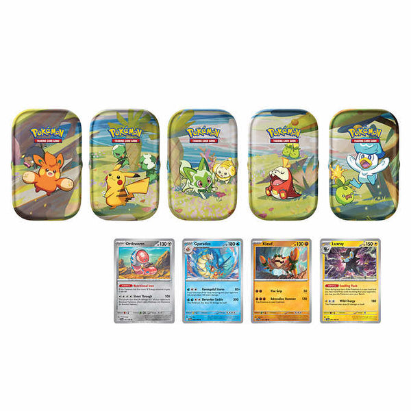 Pokemon Scarlet & Violet Series Mini Tins + 4 Promo Cards