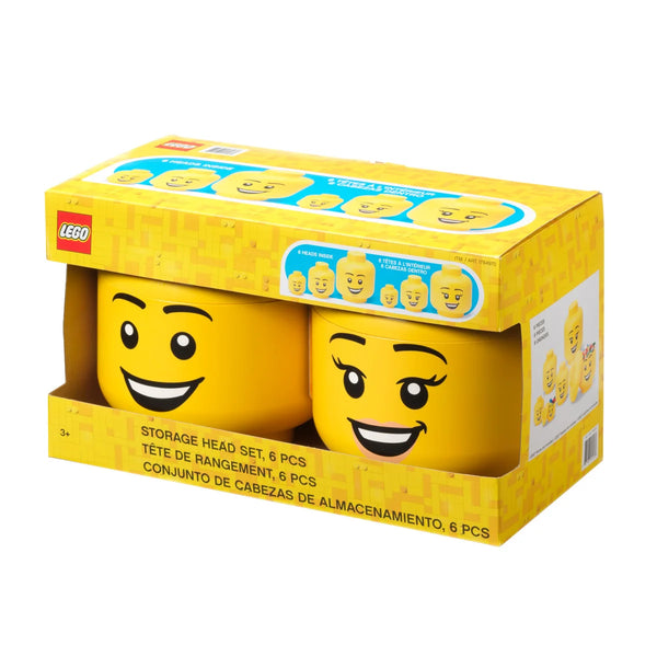 LEGO Storage Head Set, 6-pieces