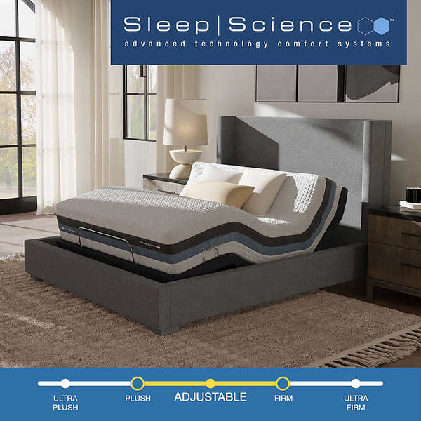 Sleep Science 12" iFlip Sonoma Memory Foam Mattress with Adjustable Power Base