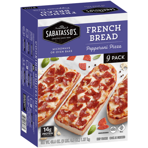 French Bread Pepperoni Pizza, 9 ct