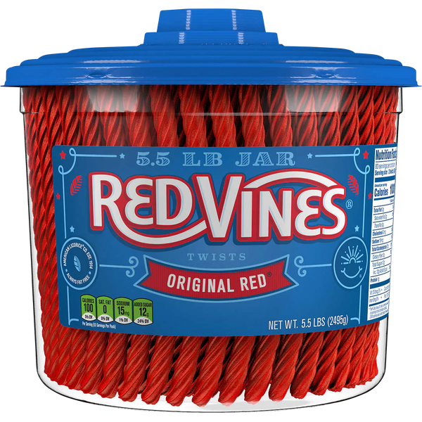 Twists, Original Red Licorice Candy, 5.5 lbs