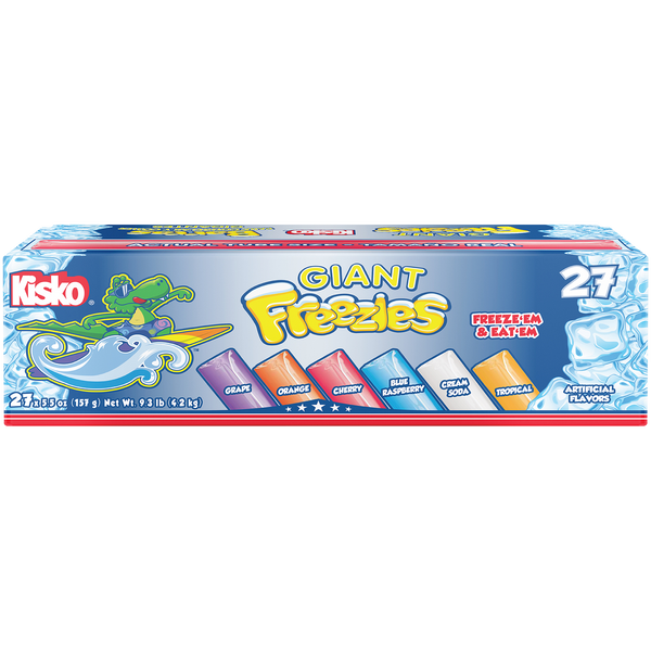 Giant Freezies, Variety Pack, 5.5 oz, 27 ct