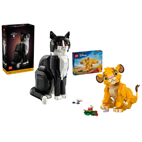 Tuxedo Cat and Simba the Lion King Cub Bundle