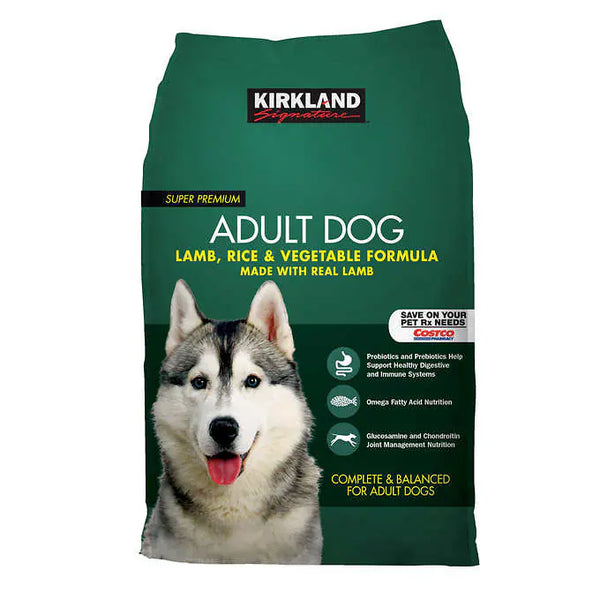 Kirkland Signature Adult Formula Lamb, Rice and Vegetable Dog Food 40 lb.