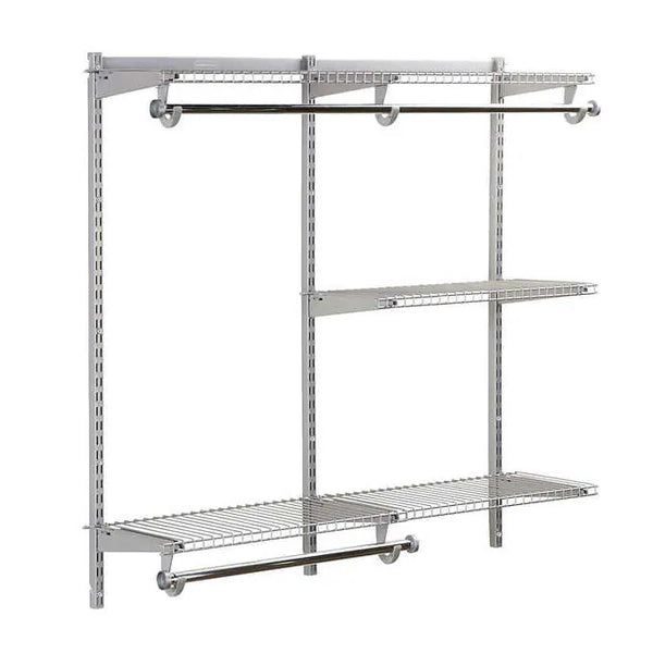 Rubbermaid Configurations 4' to 8' Expandable Closet Kit, Titanium