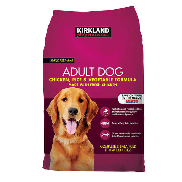 Kirkland Signature Adult Formula Chicken, Rice and Vegetable Dog Food, 40 lbs