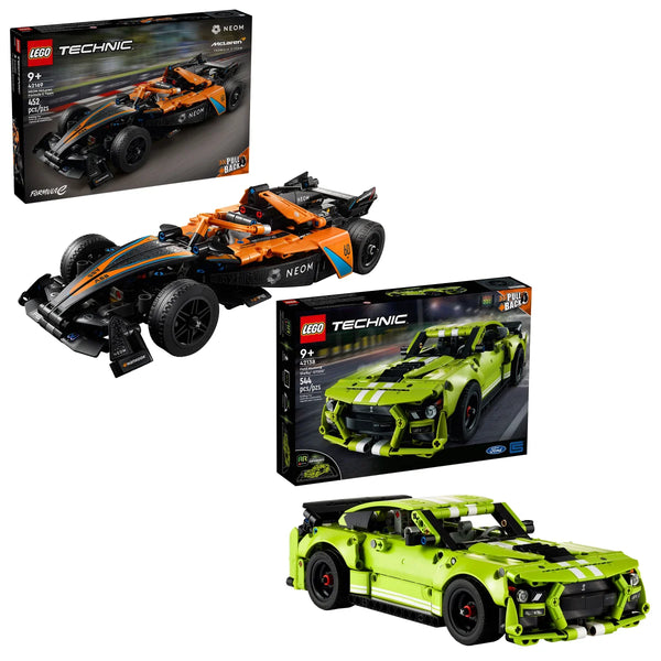 Technic NEOM McLaren Formula E and Ford Mustang Shelby GT500 Bundle