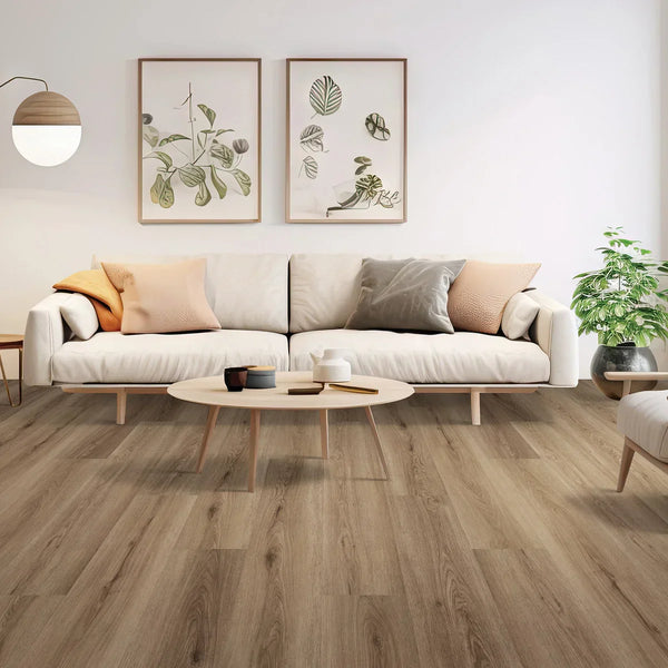 6MM Thick x 9.43in x 59.53in 22 mil Waterproof Luxury Vinyl Plank Flooring (19.49 sq ft/ctn)