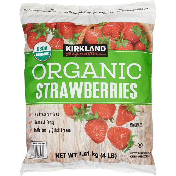 Kirkland Signature Organic Strawberries, 4 lbs