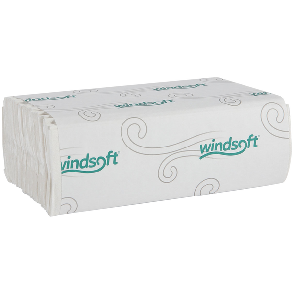 1-Ply C-Fold Paper Towels, White, 2400 ct