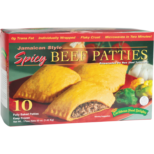 Jamaican Style Spicy Beef Patties, 5 oz, 10 ct