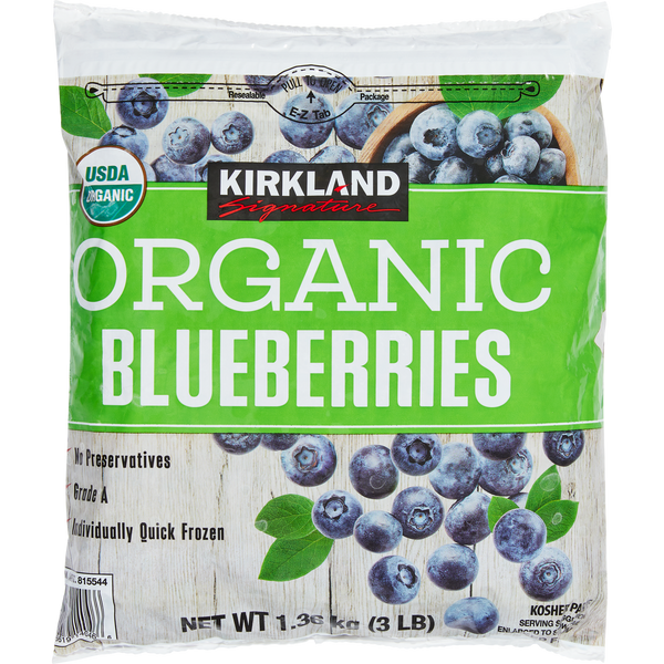 Kirkland Signature Organic Blueberries, 3 lbs