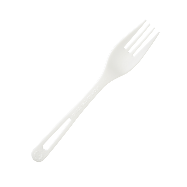 World Centric Compostable Fork, White, 1000 ct