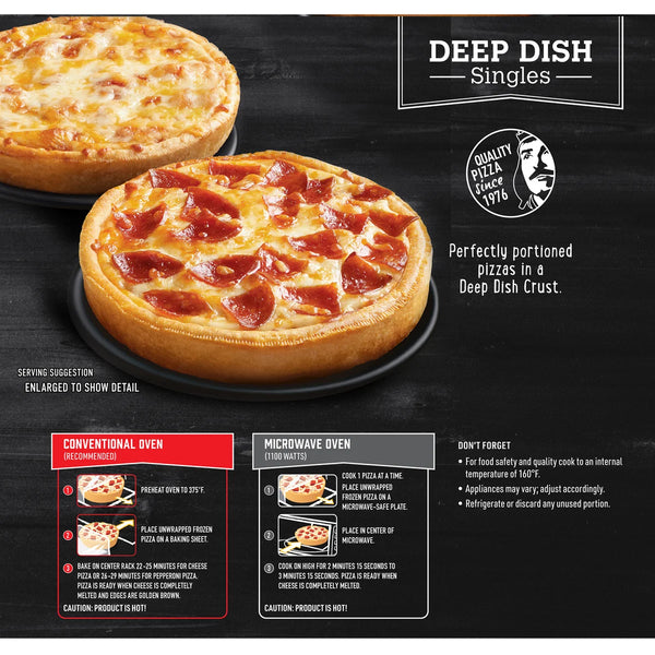 Red Baron Deep Dish Pizza, Variety Pack, 12 ct