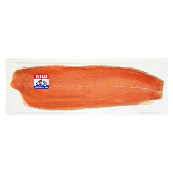 Wild Fresh Sockeye Salmon Fillet, Boneless, 2 lb avg wt