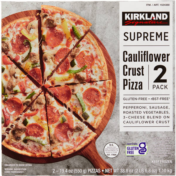 Cauliflower Crust Pizza, Supreme, 2 ct