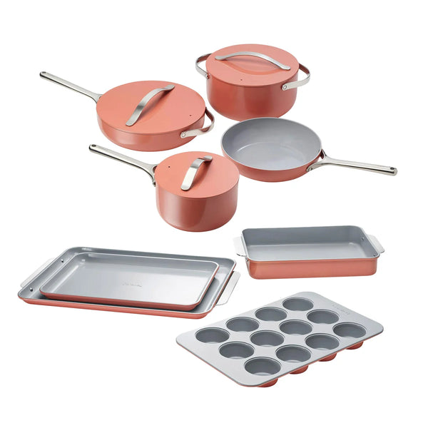 11-piece Ceramic Non-Stick Cookware & Bakeware Set