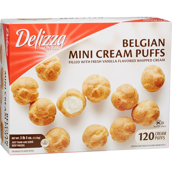 Patisserie Belgian Mini Cream Puffs, 120 ct