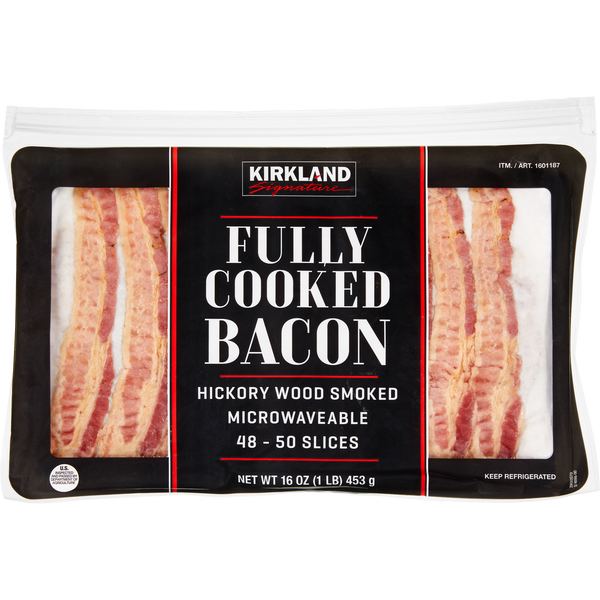 Fully-Cooked Bacon, Hickory Wood Smoked, 1 lb