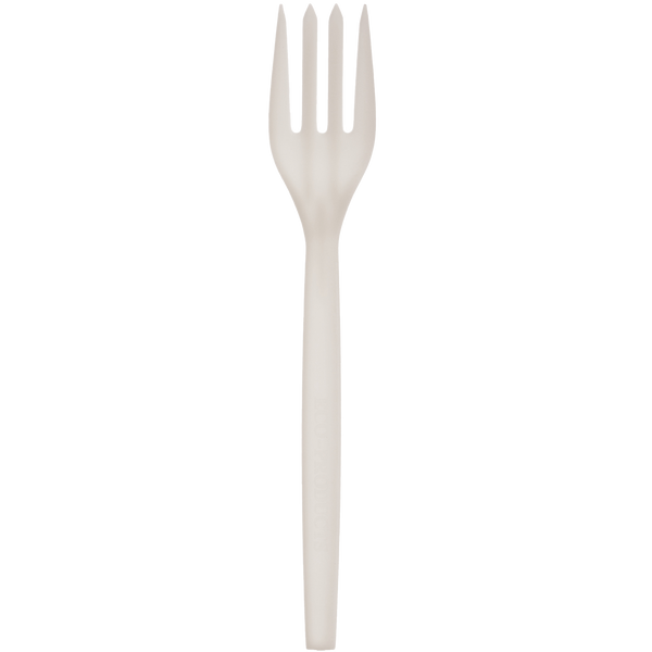 EcoSense Plant Starch Fork, Cream, 100 ct