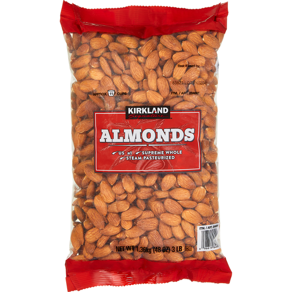 Whole Almonds, Baking Nuts, 3 lbs