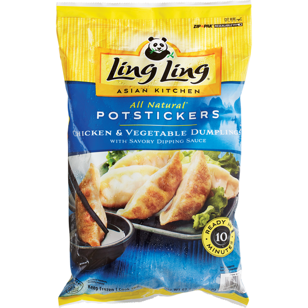 Potstickers, All Natural, Chicken & Vegetable, 4.2 lbs