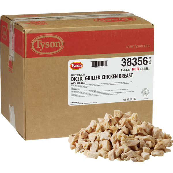 Red Label Diced Chicken Breast, 10 lbs