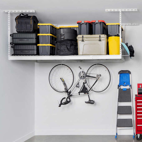 SafeRacks 4 ft. x 8 ft. Overhead Garage Storage Rack and Accessories Kit