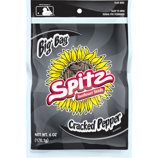 Sunflower Seeds, Cracked Pepper, 6 oz, 12 ct