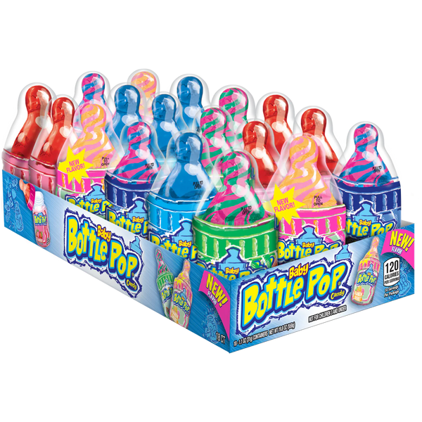 Baby Bottle Pop Candy, Variety Pack, 1.1 oz, 18 ct