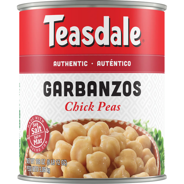 Garbanzo Beans, #10 can, 6 lbs 12 oz