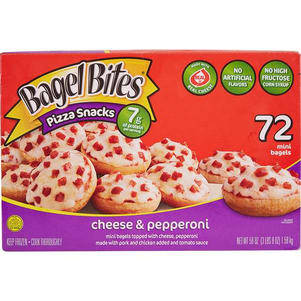 Pizza Snacks, Cheese & Pepperoni, 72 ct