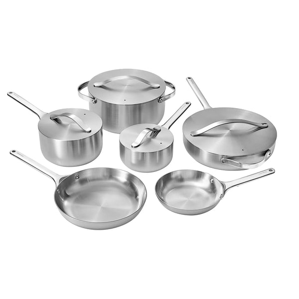 Caraway 5-ply Clad Stainless Steel 16-piece Cookware Set