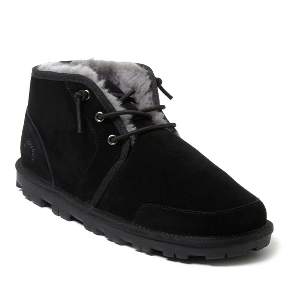 Fireside by Dearfoams Men's Shepparton Lace Up Shearling Bootie