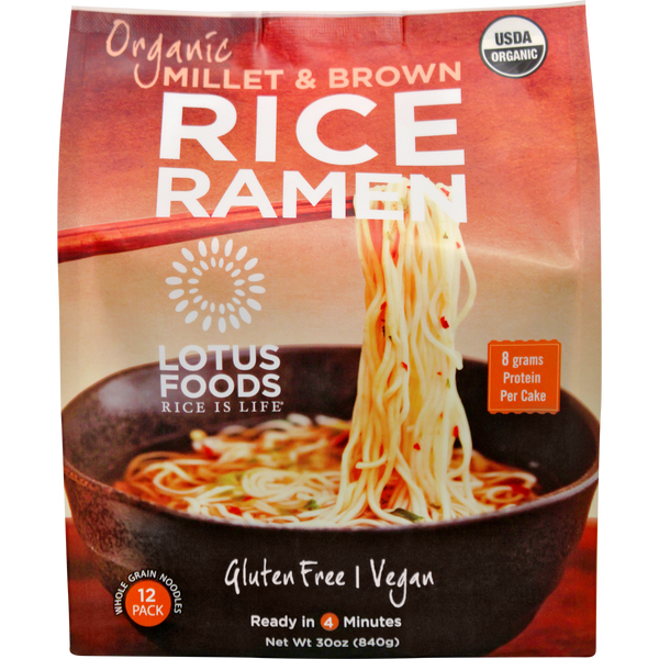 Organic Millet & Brown Rice Ramen Noodles, 1.87 lbs