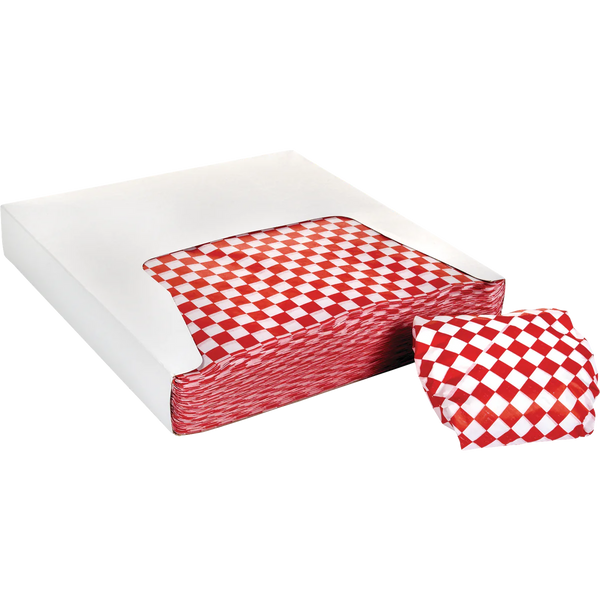 Deli Wrap, 12"L x 12"W, Checkered, 1000 ct