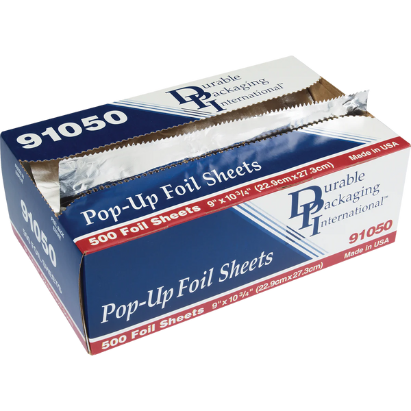 Durable Packaging Foil Sheets, 9"L x 10-3/4"W, 500 ct