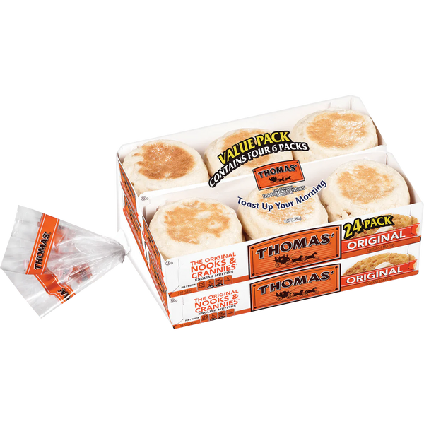 Original Nooks and Crannies English Muffin, 24 ct