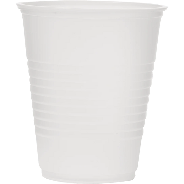 Fabri-Kal Plastic Ribbed Cups, 12 oz, 1000 ct