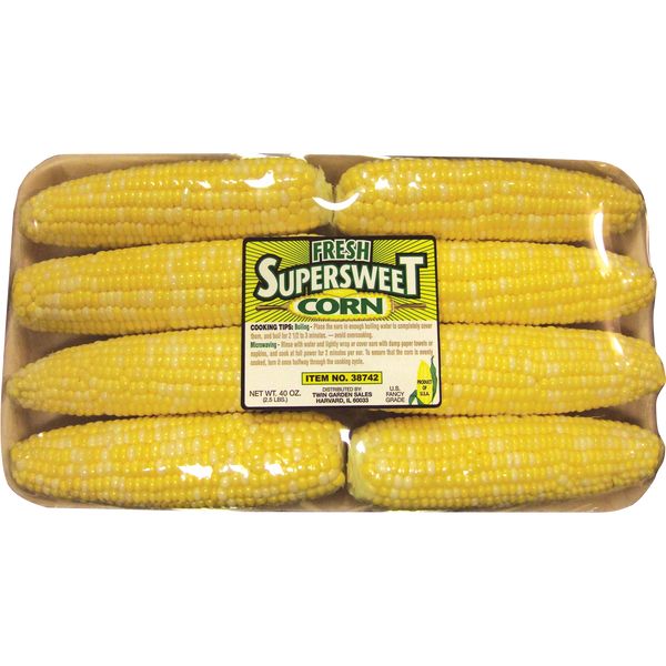 Super Sweet Corn, Fully Husked, 8 ct