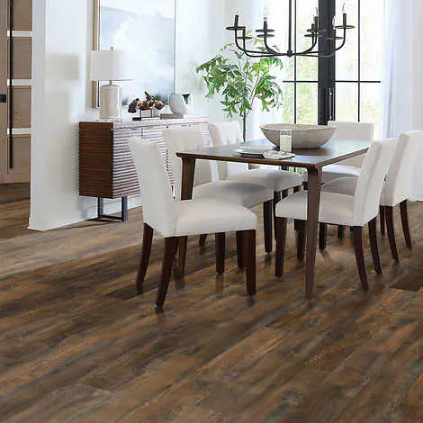 12MM Thick x 6.14in x 47.25in Laminate Wood Plank Flooring (18.14 sq ft/ctn)