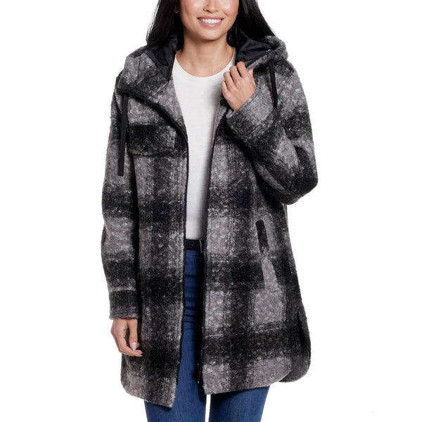 Ladies' Boucle Hooded Jacket