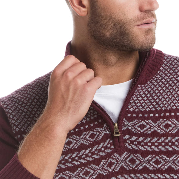 Men's 1/4 Zip Holiday Sweater