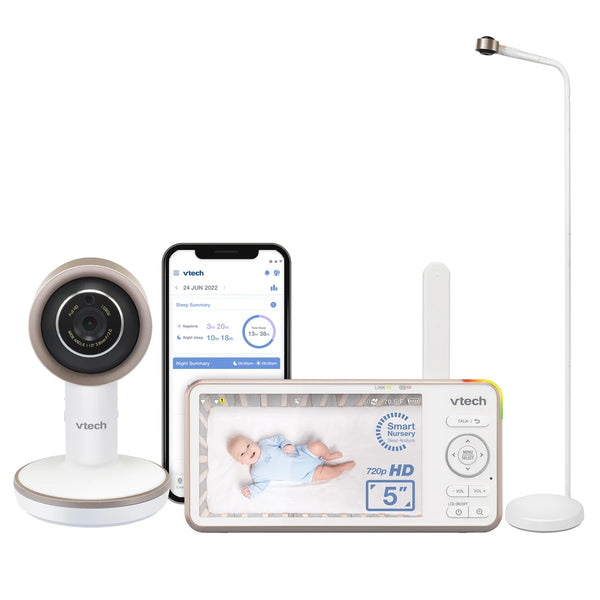 V-Care Smart Video Baby Monitor with Over-the-Crib Floor Stand