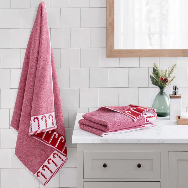 WelHome Holiday Bath Towels, 2-pack