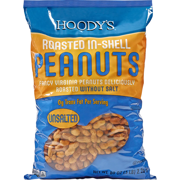 Hoody's In-Shell Peanuts, Unsalted, 5 lbs