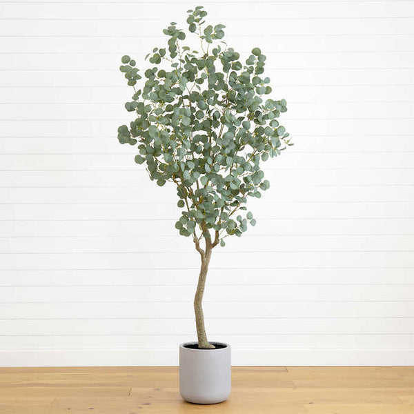 Faux 7.5’ Eucalyptus Tree