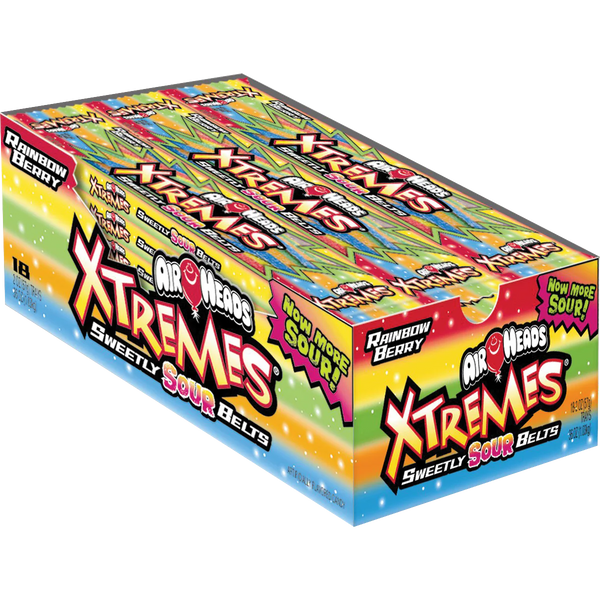 Xtremes Sweetly Sour Belts, Rainbow Berry, 2 oz, 18 ct